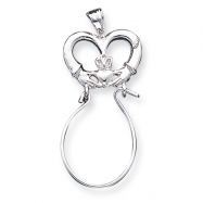 Picture of Sterling Silver Claddagh Charm Holder