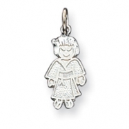Picture of Sterling Silver Girl Martial Arts Charm