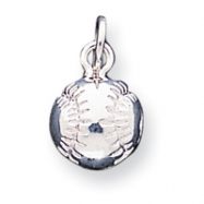 Picture of Sterling Silver BASEBALL Charm