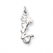 Picture of Sterling Silver Cheerleader Charm
