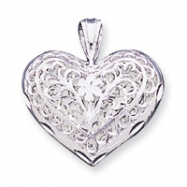 Picture of Sterling Silver Filigree Heart Charm