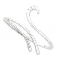 Picture of SS White Ice .02ct. Diamond Swirl Bangle Bracelet
