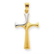 Picture of 14k Two-tone Fancy Cross Pendant
