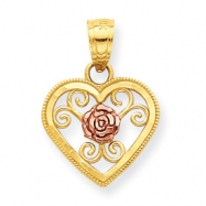 Picture of 10k Two-tone Small Heart Charm