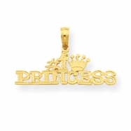 Picture of 14K #1 Princess Pendant