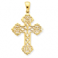Picture of 14K Lacey Budded Cross Pendant