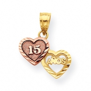 Picture of 10k Two-tone Small Sweet 15 Charm
