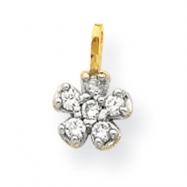 Picture of 10k Small CZ Flower Charm