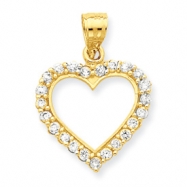 Picture of 10k CZ Heart Pendant