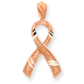 Picture of 14k Rose Gold Awareness Pendant
