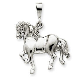 Picture of 14k White Gold Horse Charm