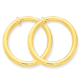 Picture of 14k Non-Pierced Hoop Earrings