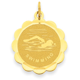 Picture of 14k Swimming Disc Charm