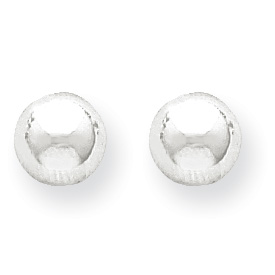Picture of 14k White Gold Polished 8mm Ball Post Earrings
