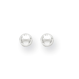 Picture of 14k White Gold Polished 4mm Ball Post Earrings