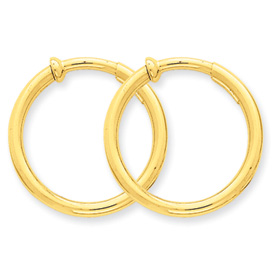 Picture of 14k Non-Pierced Hoops Earrings
