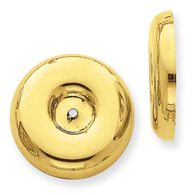 Picture of 14k Polished Round Fancy Earring Jackets