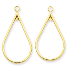 Picture of 14k Polished Teardrop Earring Jackets