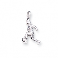 Picture of Sterling Silver Lady Bowler Charm