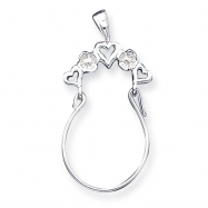 Picture of Sterling Silver Heart Charm Holder