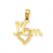 Picture of 14K " " " " " " " " Mom" " " " " " " "  with Heart " ""