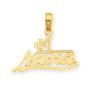 Picture of 14K #1 Nana Script Pendant