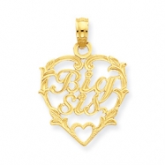 Picture of 14K Big Sis in Heart Pendant