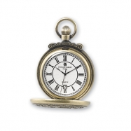 Picture of Charles Hubert Antique Gold Finish Shield Pocket Watch