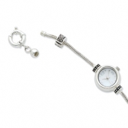 Picture of Sterling Silver Round Face Reflections Watch Starter Bracelet