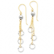 Picture of 14k Two-tone Circle Dangle Earrings