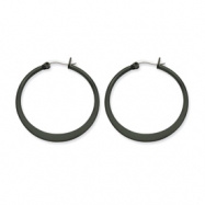 Picture of Stainless Steel Black-plated 34mm Hoop Earrings