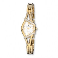 Picture of Ladies Charles Hubert IPG-plated Crystal Bezel 20mm Watch