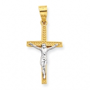 Picture of 10k & Rhodium Crucifix Charm