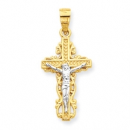 Picture of 10k & Rhodium Crucifix Charm