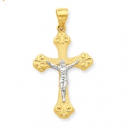 Picture of 10k & Rhodium Crucifix Pendant