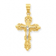Picture of 10k & Rhodium Crucifix Charm
