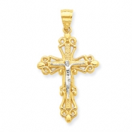 Picture of 10k & Rhodium Crucifix Pendant