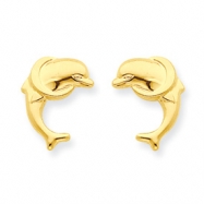 Picture of 14k Dolphin Post Earrings