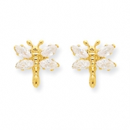 Picture of 14k Dragonfly w/CZ Post Earrings