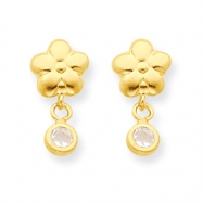 Picture of 14k Flower w/CZ Post Earrings