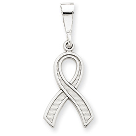 Picture of 14k White Gold Awareness Pendant