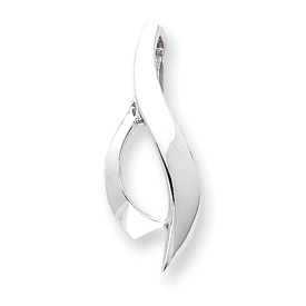 Picture of 14k White Gold Designer Slide