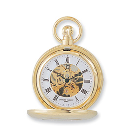 Picture of Charles Hubert 14k Gold-plated Pocket Watch