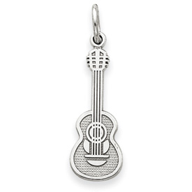 Picture of 14k White Gold Guitar Charm