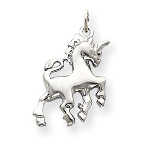 Picture of 14k White Gold Unicorn Charm