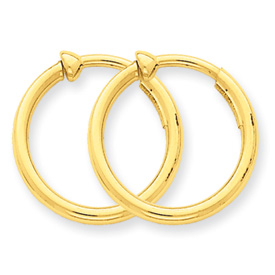 Picture of 14k Non-Pierced Hoop Earrings