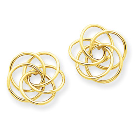 Picture of 14k Polished Love Knot Post Earrings