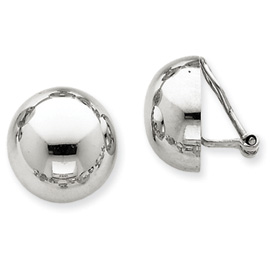 Picture of 14k White Gold Polished Non-pierced Earrings
