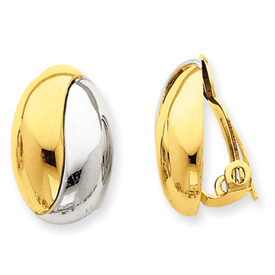 Picture of 14k with rhodium non-pierced earrings