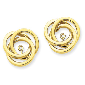 Picture of 14k Polished Love Knot Earring Jackets
